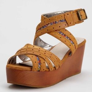 Charlotte Ronson Floral Multi Strap Sandal